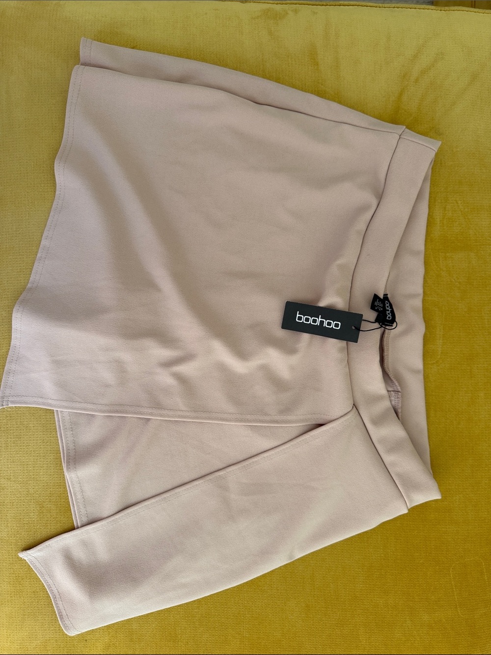 Boohoo Nude  Wrap-Front Mini Skort